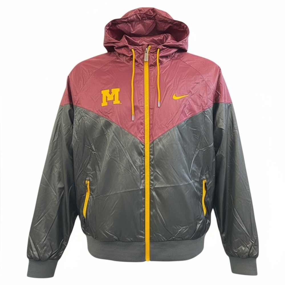 NWT Nike Minnesota Golden Gophers Windbreaker Jacket 2XL NCAA Team Summer - Picture 5 of 16